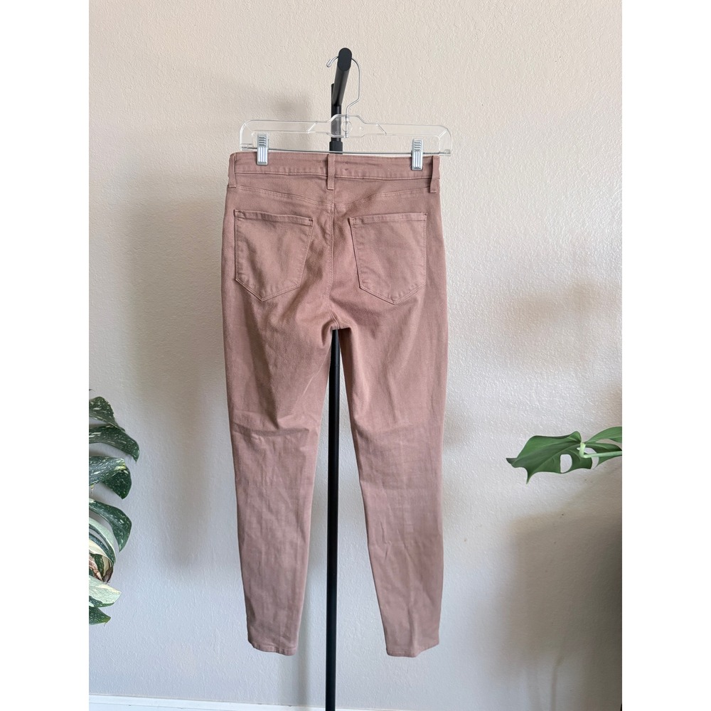 L'AGENCE Margot High Rise Skinny Jeans Dusty Rose Mauve Size 28 Made in USA - Picture 3 of 7
